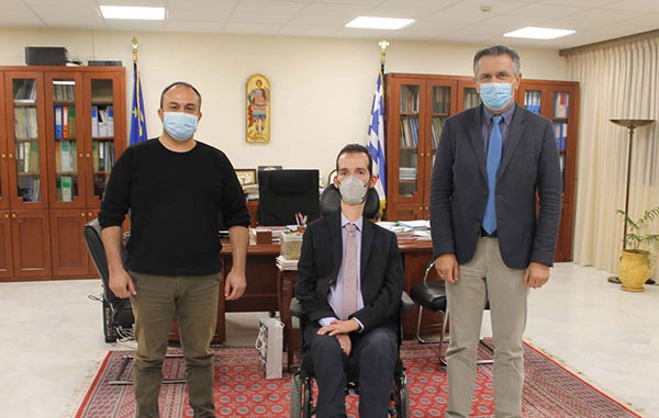 Επίσκεψη του Ευρωβουλευτή της Νέας Δημοκρατίας Στέλιου Κυμπουρόπουλου στο γραφείο της Περιφέρειας Δυτικής Μακεδονίας στη Κοζάνη