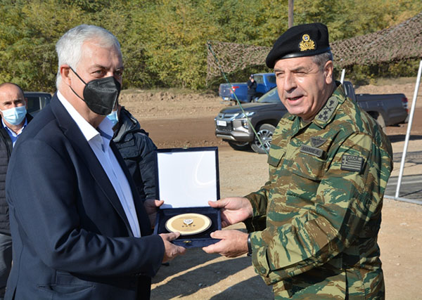 Επίσκεψη του Αρχηγού του Γενικού Επιτελείου Στρατού Αντιστράτηγου Χαράλαμπου Λαλούση στις εγκαταστάσεις του ΛΚΔΜ