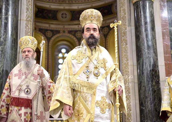 Ευχές του Χάρη Κάτανα στον Αρχιμανδρίτη Καλλίνικο Γεωργάτο για την ανάδειξη του στο αξίωμα του Μητροπολίτη Καστοριάς
