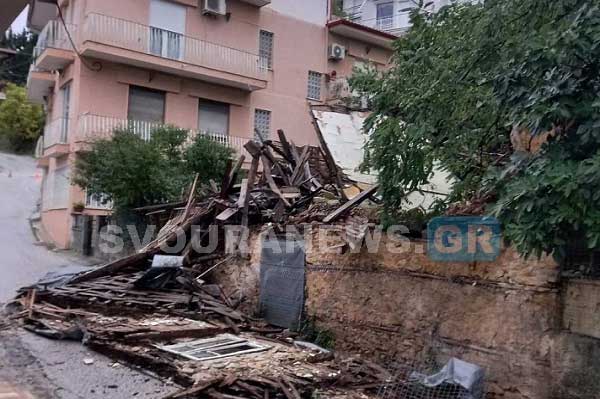 Καστοριά: Κατέρρευσε άλλο ένα ακατοίκητο σπίτι