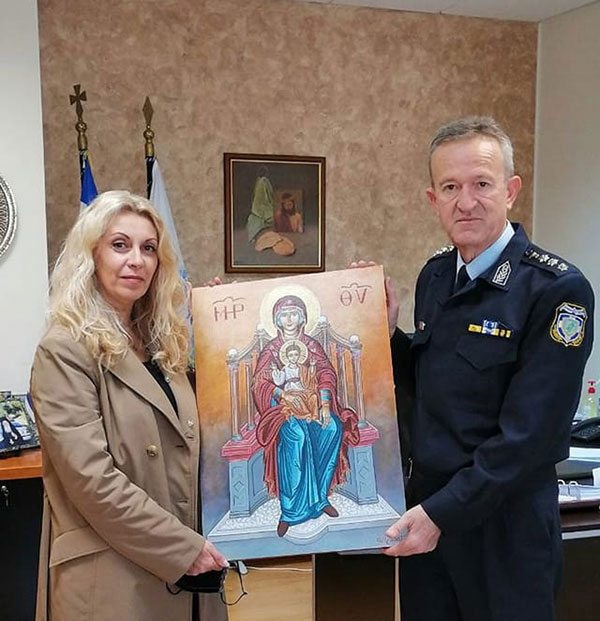 Ευχαριστήριο του Σπύρου Διόγκαρη για την προσφορά μιας Αγιογραφίας της Ζωής Γκούντα-Νικολάου