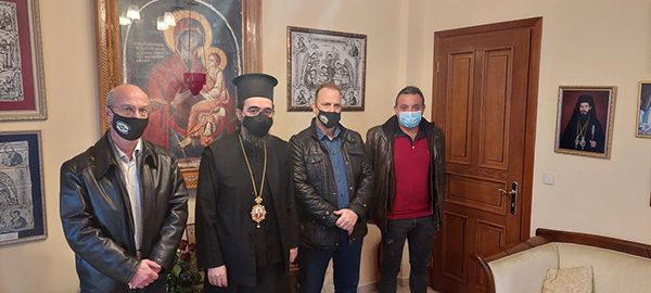 Εθιμοτυπική Επίσκεψη του Προέδρου Ελληνικής Ομοσπονδίας Γούνας & Προέδρου του Συνδέσμου Γουνοποιών Καστοριάς στον Σεβασμιώτατο Μητροπολίτη Καστοριάς