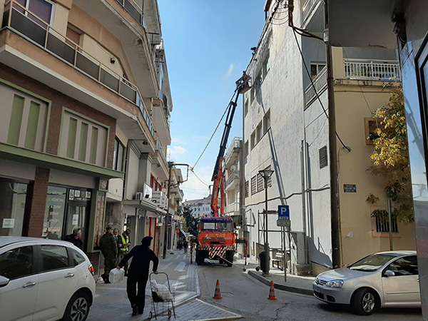 Εργασίες στη Λέσχη Αξιωματικών επί της οδού Ιπποκράτους