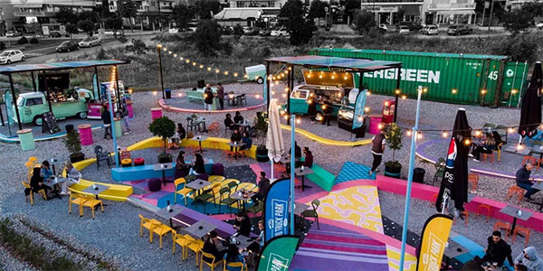 Η ΚΑΠΑ Δυναμική από την Πτολεμαΐδα κατασκεύασε το  Food Truck Park, ίσως  το πιο πρωτότυπο πάρκο στη Θεσσαλονίκη