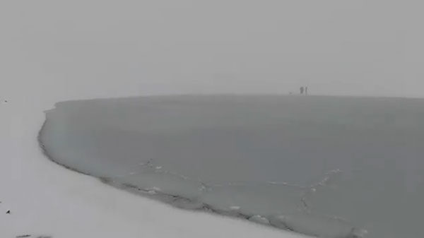 Μισό μέτρο χιόνι και -10 βαθμούς σήμερα στη λίμνη Γκιστόβα