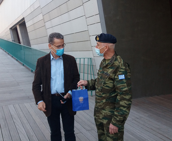 Συνάντηση του Δημάρχου Κοζάνης Λάζαρου Μαλούτα με τον Αρχηγό ΓΕΣ Χαράλαμπο Λαλούση