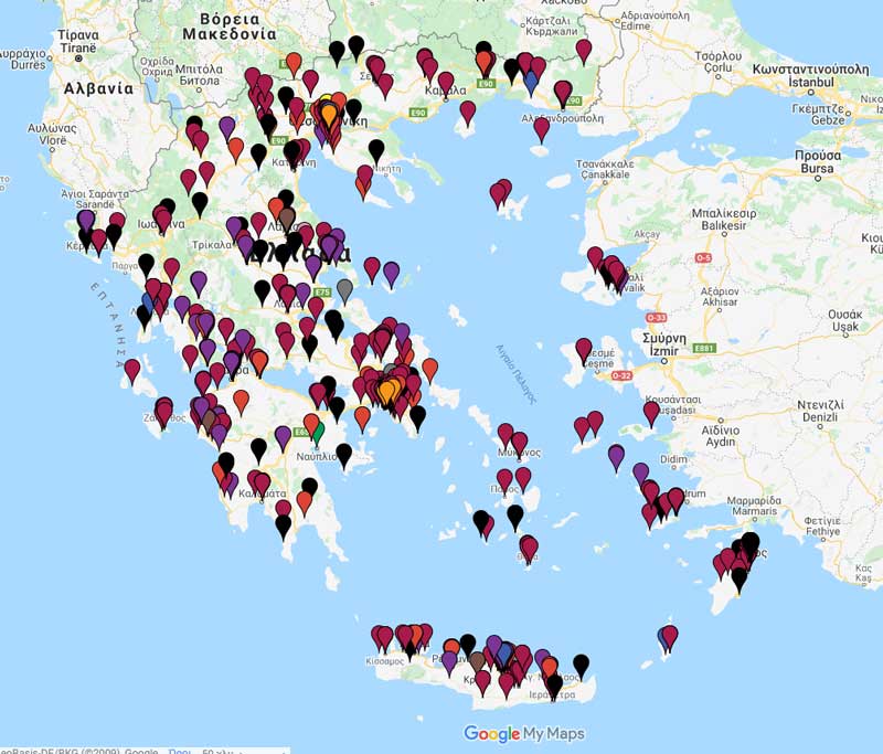 Χάρτης δείχνει τις επιθέσεις που έχουν γίνει σε γυναίκες – 13 γυναικοκτονίες μέσα στο 2021