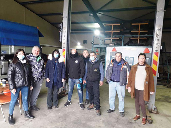 Στο Αμαξοστάσιο της Περιφερειακής Ενότητας Καστοριάς η Αντιπεριφερειάρχης Δέσποινα Κοζατσάνη