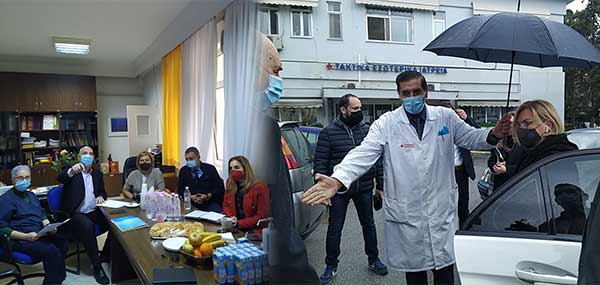 Η αναπληρώτρια υπουργός Υγείας Μίνα Γκάγκα έφτασε στο Μαμάτσειο