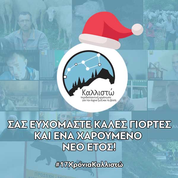 ΚΑΛΛΙΣΤΩ: Καλές γιορτές και ευτυχισμένο το νέο έτος
