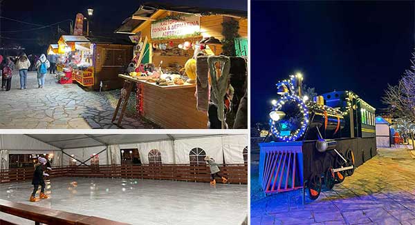 Βόλτα με το τρενάκι, καρουζέλ, παιχνίδια και παγοδρόμιο στη Χριστουγεννιάτικη Καστοριά