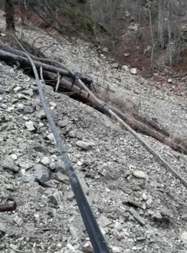 Αποκαταστάθηκε η ζημιά στον εξωτερικό αγωγό ύδρευσης στον Μπιτζινίσιο