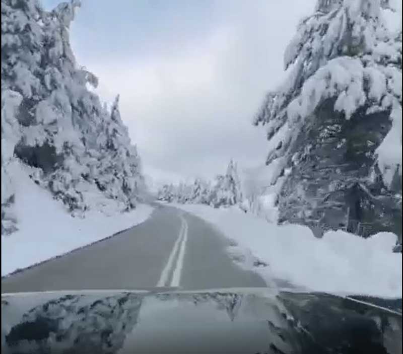 Χιονισμένη διαδρομή Βελβεντό – Καταφύγι Πιέρια Όρη (βίντεο του Στέλιου Ντεμογιάννη)