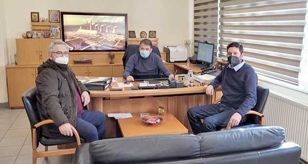 Συνάντηση του Σωματείου Εργαζομένων ΔΕΗ «Ένωση» με τον Διευθυντή του ΑΗΣ Αγ. Δημητρίου Γρ. Τσαλιανη