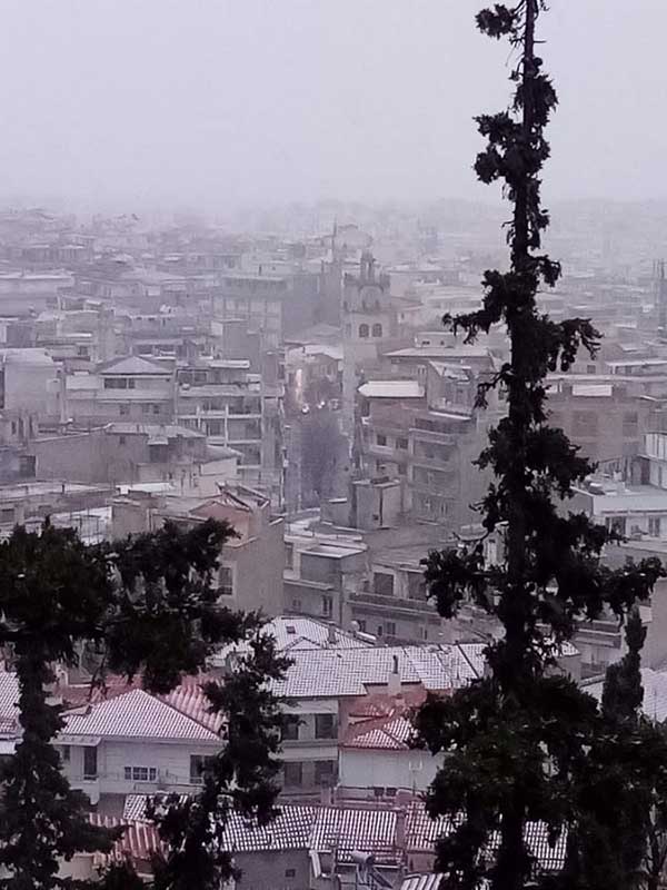 Χιονισμένη Κοζάνη από Ξενία!