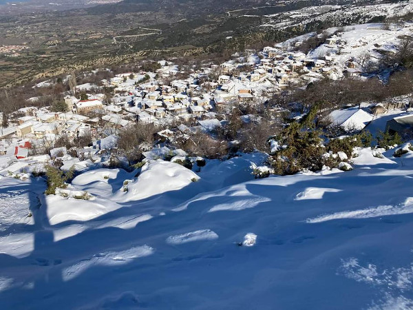 Χιονισμένη Καστανιά Σερβίων (φωτογραφίες)
