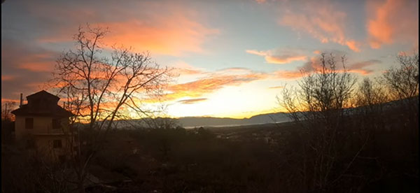Σε μορφή “Time lapse” Η πρώτη Ανατολή Ηλίου στην Κοζάνη Σάββατο 1 Ιανουαρίου 2022