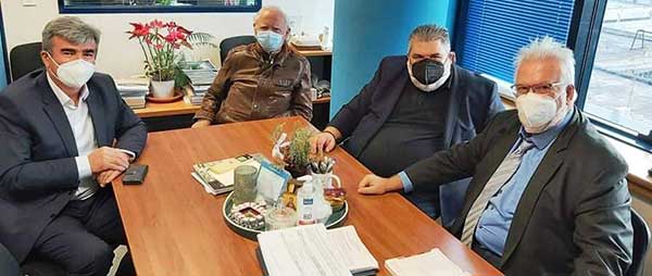 Συναντήσεις του Δημάρχου Εορδαίας Παναγιώτη Πλακεντά με το Νίκο Παπαθανάση και τον Δημήτρη Παπαγιαννίδη