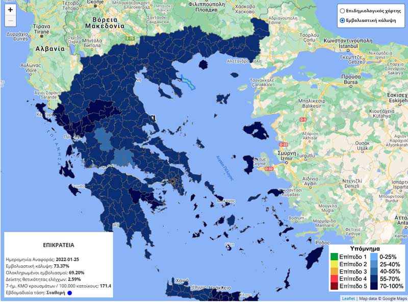 Η εμβολιαστική κάλυψη στη Δυτική Μακεδονία