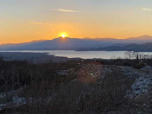 Δειλινό στην λίμνη Πολυφύτου