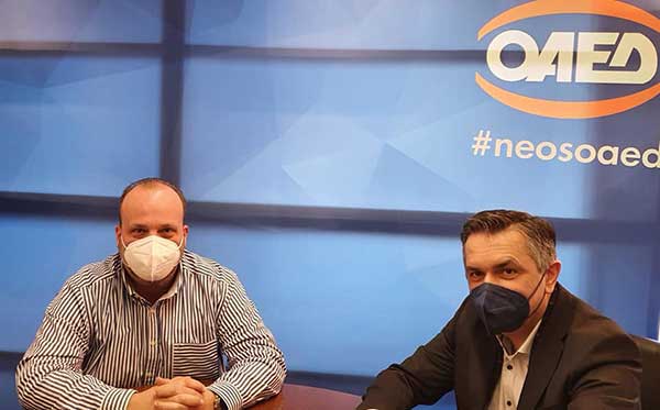 Συνάντηση του Γιώργου Κασαπίδη με το Διοικητή του ΟΑΕΔ