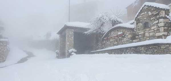 Στα λευκά και η Καστανιά Σερβίων