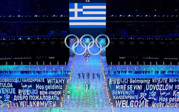 Η Ελληνική Σημαία άνοιξε την παρέλαση των 91 χωρών, στην Τελετή Έναρξης των 24ων Χειμερινών Ολυμπιακών Αγώνων