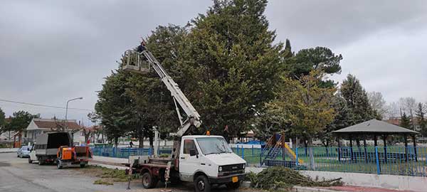 Εργασίες στην παιδική χαρά και το αναψυκτήριο των Πετρανών