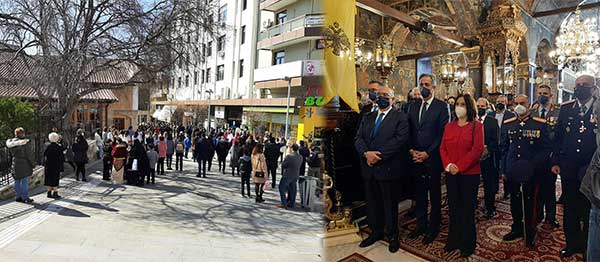 Η δοξολογία στον Μητροπολιτικό Ναό Αγίου Νικολάου