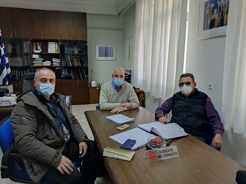 Συνάντηση του Εργατικού Κέντρου Κοζάνης με τον διοικητή του Μαμάτσειου Νοσοκομείου