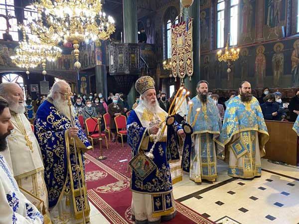 Ο Ευαγγελισμός της Θεοτόκου στον πανηγυρίζοντα Ι.Μ. Ναό των Γρεβενών
