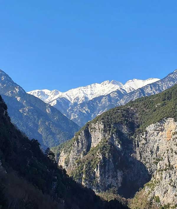 Με θέα το βουνό των θεών τον Όλυμπο