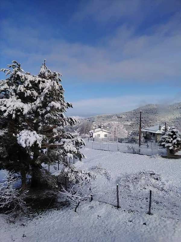 Χιόνισε και στο Καταφύγι Κοζάνης