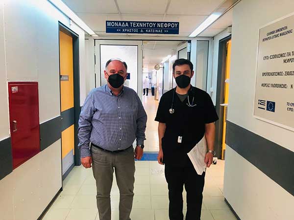 Ο νέος ειδικευόμενος γιατρός του τμήματος Τεχνητού Νεφρού του Μποδοσάκειου