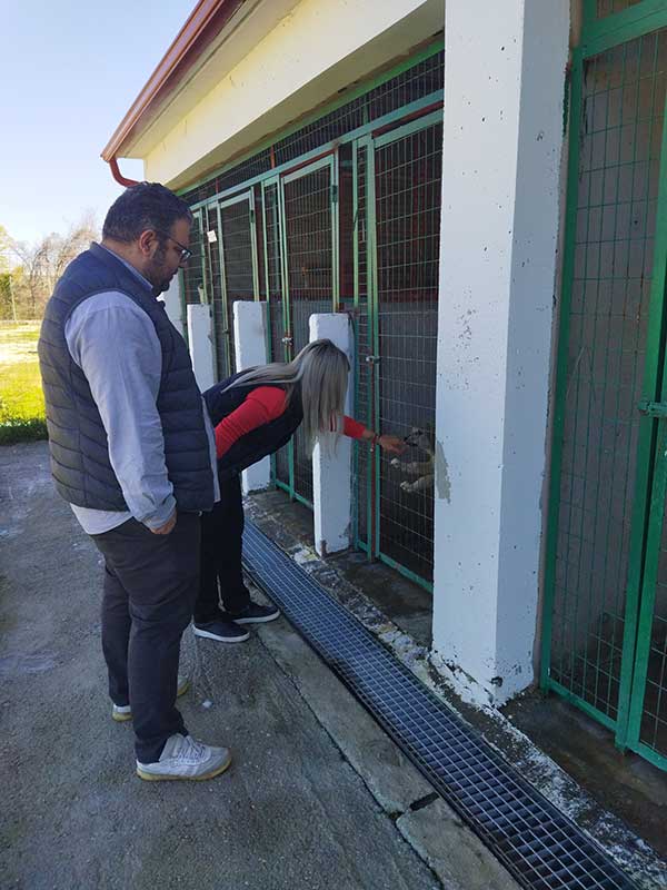 Επίσκεψη της Γραμματέας Ποιότητας Ζωής και Εθελοντισμού της Νέας Δημοκρατίας Πίστης Κρυσταλλίδου στο κυνοκομείο του Δήμου Εορδαίας