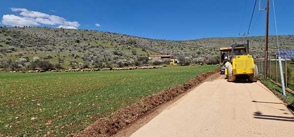 Με ταχείς ρυθμούς υλοποιούνται οι βασικές υποδομές και τα έργα οδοποιίας για την στήριξη της επιχειρηματικότητας και του πρωτογενή τομέα