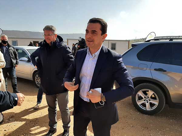 Ο Υπουργός Ενέργειας Κώστας Σκρέκας στα Λιβερά
