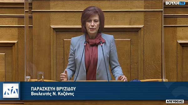 Ομιλία Π. Βρυζίδου στο ν/σ του Υπουργείου Υγείας στην Ολομέλεια της Βουλής