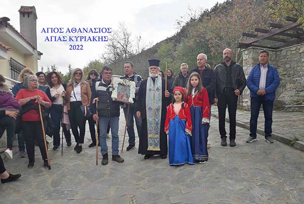 Το “Χριστός Ανέστη! Αληθώς Ανέστη!” στις ιερές πανηγύρεις, στα εξωκλήσια του Αγίου Αθανασίου για την ανακομιδή των λειψάνων του