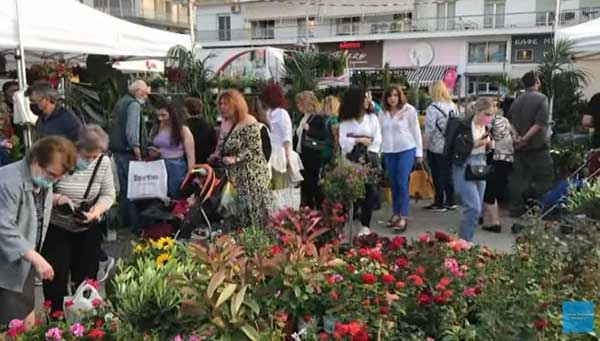Εγκαίνια 21ης ανθοκομικής έκθεσης Πτολεμαΐδας του δήμου Εορδαίας (12-16 Μαΐου 2022) στο χώρο της λαϊκής αγοράς