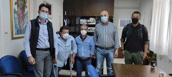 Mέλη του Δ.Σ. του συλλόγου ΑΜΕΑ συναντήθηκαν με τον διοικητή του”Μαμάτσειου”