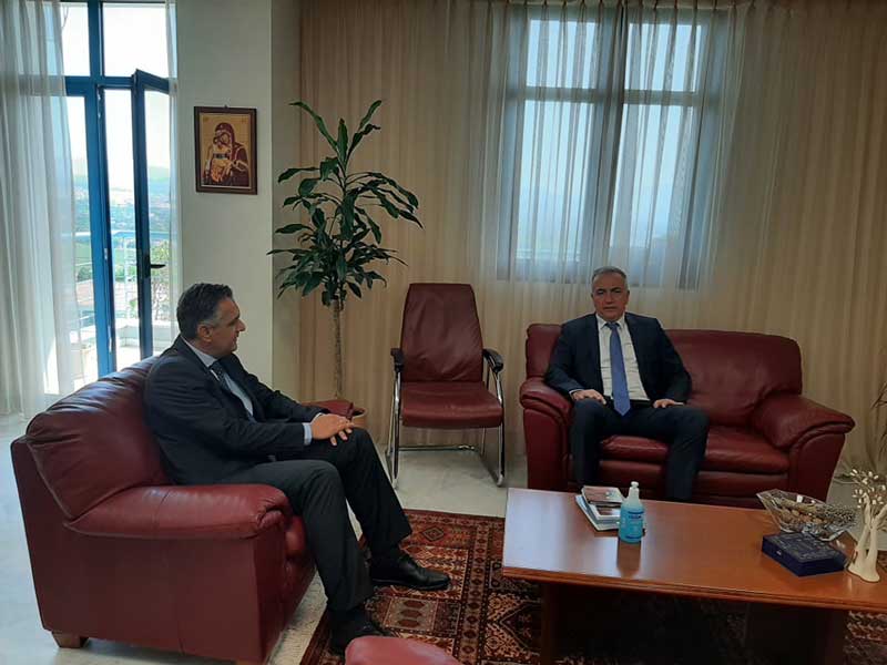 Ο Υφυπουργός Εσωτερικών (Μακεδονίας-Θράκης) Σταύρος Καλαφάτης στη ΖΕΠ