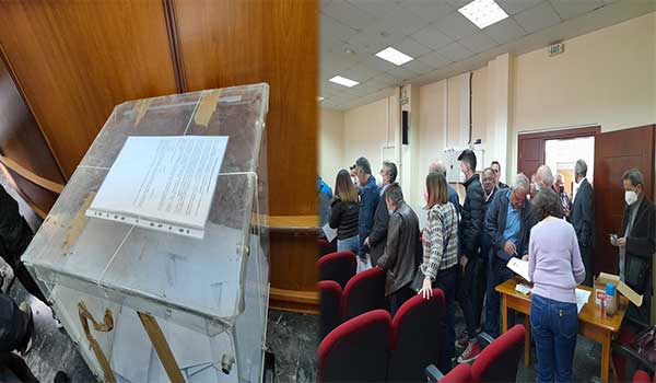 Ουρές στο Εργατικό Κέντρο Κοζάνης στις εκλογές του ΠΑΣΟΚ-ΚΙΝΑΛ