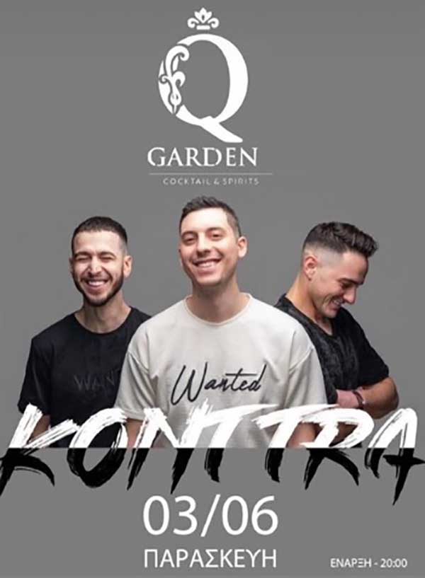 Οι Konttra Band live στο Q Garden την Παρασκευή 3 Ιουνίου
