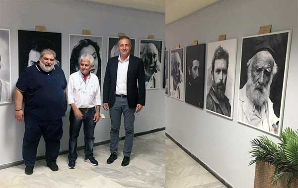Εγκαίνια της έκθεσης του Φώτη Μανιού, με τίτλο Σπουδαίοι Έλληνες, στο Πνευματικό Κέντρο Πτολεμαΐδας