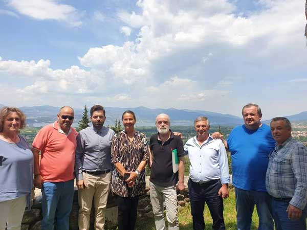 Ξενάγηση της Γενικής Προξένου της Σερβίας Jasmina Milacic στα βυζαντινά κάστρα Σερβίων και στην Καστανιά
