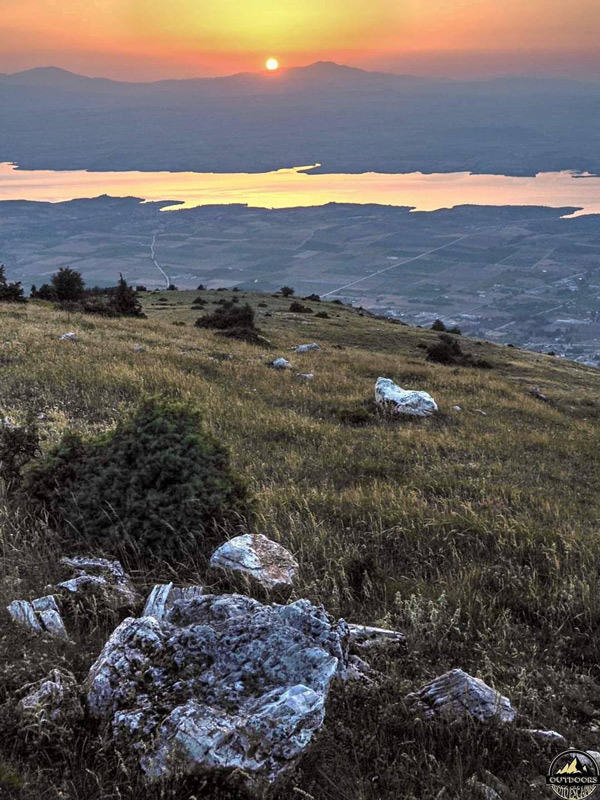 Ηλιοβασίλεμα από την Καστανιά Σερβίων