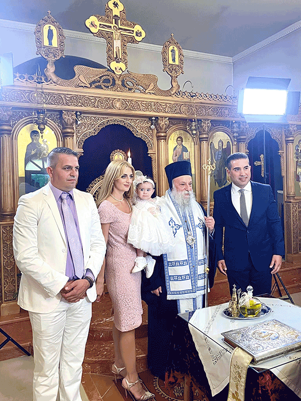 Ο Χάρης Κάτανας βάπτισε την κόρη του