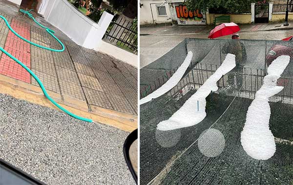 Ποντοκώμη: Καταιγίδα χαλάζι και πλημμύρα σε υπόγεια