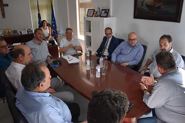 Συνάντηση του Δημάρχου Φλώρινας Β. Γιαννάκη με τον Διευθύνοντα Σύμβουλο της ΔΕΔΑ Μ. Τσάκα για την πορεία υλοποίησης του έργου του φυσικού αερίου
